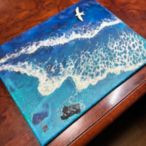 アクリル画 のおすすめ作品・人気作家 海 鳥 モダンアート ルミナスアート 海を渡るアジサシ インテリア絵画 アート