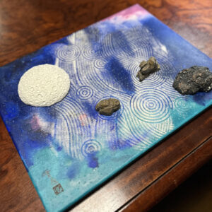 アクリル画 のおすすめ作品・人気作家 宇宙 モダンアート ルミナスアート 枯山水 枯山水と宇宙002 インテリア絵画 アート