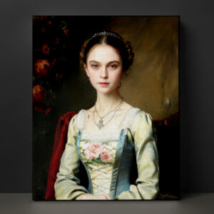 複製画 アートパネル のおすすめ作品・人気作家 女性 アート ファンタジー ポートレート 神秘的 絵画 肖像画 運命の綾を胸に咲かせる静寂の針子姫 | The Silent Seamstress Princess ─ Mystique in Petite #005 ─ インテリア絵画 アート