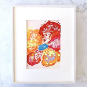 アクリル画 のおすすめ作品・人気作家 ピンク 花 赤 黄色 インテリア エネルギー オレンジ モダン 原色 Glow Within インテリア絵画 アート