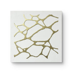 絵画 のおすすめ作品・人気作家 ゴールド　ホワイト　ミクストメディア シロガネ° インテリア絵画 アート