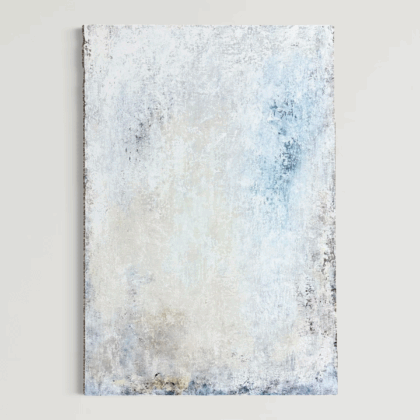 アクリル画 のおすすめ作品・人気作家 白い絵雪シルバー青スタイリッシュインテリアアート Silver flow インテリア絵画 アート