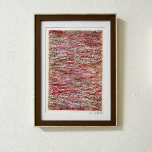 パステル画 のおすすめ作品・人気作家 抽象画 Yuka Art Works Yuka Mitsufuji yukaarts アート販売 アート買う インテリア パステル画 ミツフジユカ ミニサイズ モダン 光藤有佳 抽象 現代アート 集合体無意識「紅色の世界」 インテリア絵画 アート