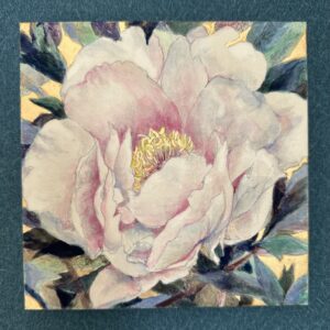 日本画 のおすすめ作品・人気作家 ピンク 白 花 ゴールド 日本画 牡丹 白牡丹 インテリア絵画 アート