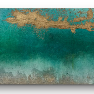 絵画 のおすすめ作品・人気作家 ゴールド　ターコイズ　ミクストメディア Hidden lake/place of nothing インテリア絵画 アート