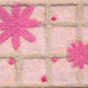 絵画 のおすすめ作品・人気作家 花 art sandart waffle お菓子 アート カラフル ワッフル 砂絵 絵画 花 「ピンクワッフル」 「Pink waffle」 インテリア絵画 アート