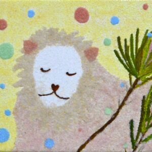 絵画 のおすすめ作品・人気作家 動物 花 art Banksia llion sandart アート カラフル バンクシア ライオン 動物 砂絵 絵画 花 「バンクシアライオン」 「Banksia lion」 インテリア絵画 アート