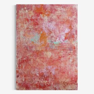 アクリル画 のおすすめ作品・人気作家 赤ピンクオレンジハートあたたかいスタイリッシュ抽象画 Right to love インテリア絵画 アート