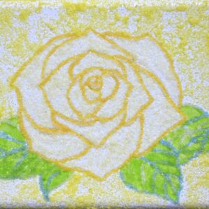 絵画 のおすすめ作品・人気作家 花 黄色 art rose sandart アート カラフル バラ 砂絵 花 薔薇 黄色 黄色のバラ 黄色の薔薇 「イエローローズ」 「Yellow rose」 インテリア絵画 アート