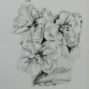 ペン画 ドローイングのおすすめ作品・人気作家 自然 花 ストック ペン画 細密画 ストック インテリア絵画 アート