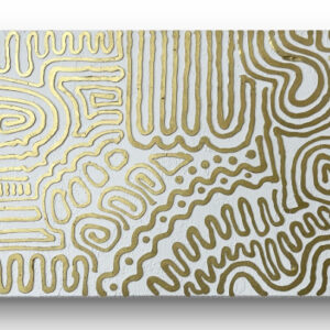 絵画 のおすすめ作品・人気作家 ゴールド　ミクストメディア　真鍮風　ホワイト J-mon DOKI インテリア絵画 アート