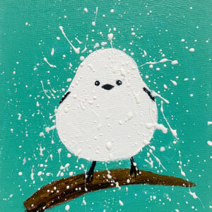 アクリル画 のおすすめ作品・人気作家 白 鳥 エメラルド シマエナガ インテリア絵画 アート