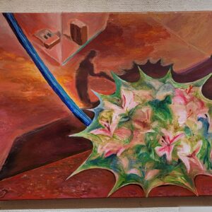 油絵 のおすすめ作品・人気作家 油彩 花 ツツジ つつじの散歩 インテリア絵画 アート