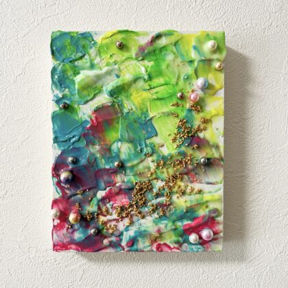 アクリル画 のおすすめ作品・人気作家 抽象 抽象画 Yuka Mitsufuji yukaarts yuka art works アート 販売 アート 買う インテリア テクスチャーアート ミツフジユカ ミニサイズ モダン 光藤有佳 小さいアート 現代アート きら インテリア絵画 アート