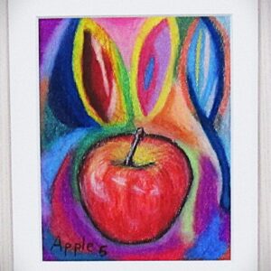 パステル画 のおすすめ作品・人気作家 りんご　パステル　額装 Apple5 インテリア絵画 アート