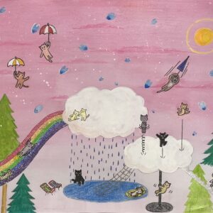 手描きイラスト のおすすめ作品・人気作家 猫イラスト マジックアワー インテリア絵画 アート