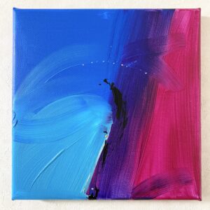 アクリル画 のおすすめ作品・人気作家 抽象画 アクリル画 シアン ブルー マゼンタ 今日の絵 心象 心象風景 日々の心象シリーズ 風景画 fusion インテリア絵画 アート