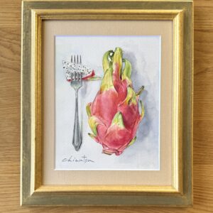 水彩画 のおすすめ作品・人気作家 水彩画 ドラゴンフルーツ 果物 Fruit 21 インテリア絵画 アート