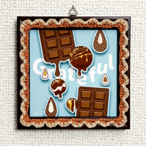 デジタルイラスト のおすすめ作品・人気作家 イラスト かぎ針編み かわいい チョコレート トリュフ ブラウン ミルク メルティ Grateful インテリア絵画 アート