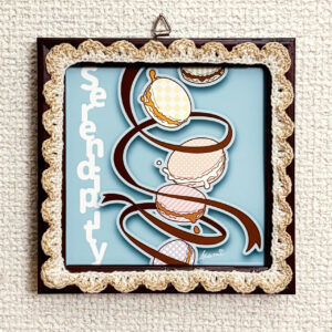 デジタルイラスト のおすすめ作品・人気作家 イラスト かぎ針編み かわいい チョコレート ホワイト マカロン メルティ リボン Serendipity インテリア絵画 アート