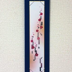 日本画 のおすすめ作品・人気作家 冬 和 墨画淡彩 梅 短冊 短冊　梅の枝 インテリア絵画 アート