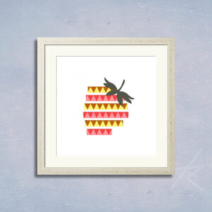 デジタルイラスト のおすすめ作品・人気作家 カラフル デジタルアート フルーツ 切り絵 幾何学 貼り絵 カラフル 1 インテリア絵画 アート