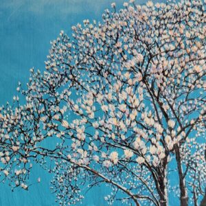 油絵 のおすすめ作品・人気作家 油絵　木蓮　マグノリア　 『木蓮（Magnolia）』 インテリア絵画 アート