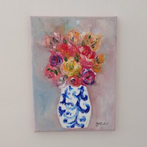 油絵 のおすすめ作品・人気作家 油絵 花 花瓶 可憐な花たち インテリア絵画 アート