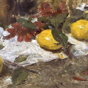 油絵 のおすすめ作品・人気作家 植物 油絵 花 レモン 果物 静物画 レモン インテリア絵画 アート