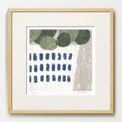 版画 のおすすめ作品・人気作家 抽象 抽象画 白 緑 fineart modernart Nature インテリアアート ファインアート モダンアート 額付き 額装品 by-product（A-101・45角） インテリア絵画 アート