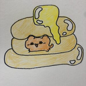 手描きイラスト のおすすめ作品・人気作家 犬 ホットケーキ ホットケーキ犬 インテリア絵画 アート