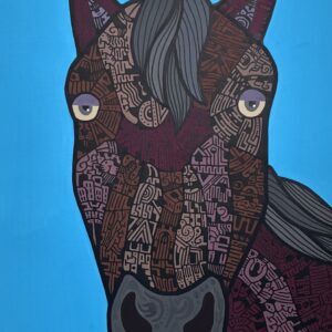 絵画 のおすすめ作品・人気作家 イラスト 動物 馬 うま インテリア絵画 アート