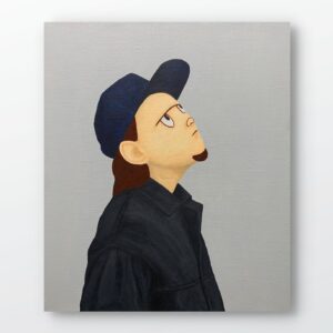 絵画 のおすすめ作品・人気作家 アクリル 黒 portrait インテリア キャラクター グレー ブラック ポップアート 人物画 現代アート Untitled インテリア絵画 アート