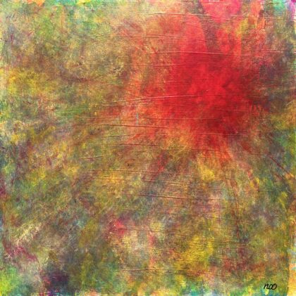 アクリル画 のおすすめ作品・人気作家 光 赤 丙午 午 古事記 命 国旗 岩 日本 神様 神話 When the Hidden Sun Rises Again ― 受け継がれる日の光、天の岩戸が開く時 ― インテリア絵画 アート