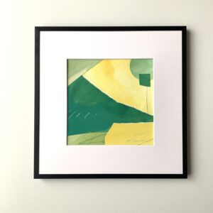 絵画 のおすすめ作品・人気作家 コラージュ 抽象画 緑 黄色 景色 陽光と緑 インテリア絵画 アート