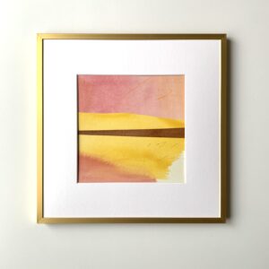 絵画 のおすすめ作品・人気作家 コラージュ ピンク 景色 茶色 光る岸辺 インテリア絵画 アート