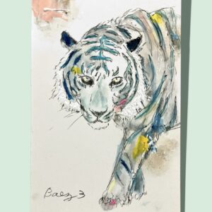 手描きイラスト のおすすめ作品・人気作家 イラスト 動物 猫 トラ 【トラ】ハガキサイズ インテリア絵画 アート