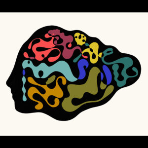 デジタルイラスト のおすすめ作品・人気作家 女性 Coloful graphical head オンナ ジークレー 女性 顔 What’s in your head #5 インテリア絵画 アート