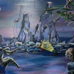 Uncategorized 月海 孤月の夜に インテリア絵画 アート