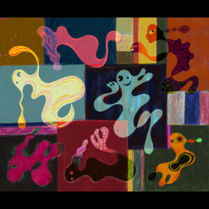 絵画 のおすすめ作品・人気作家 抽象画 キャラクター グラフィカル ジークレー スクェア 抽象 色彩構成 Living in connection インテリア絵画 アート