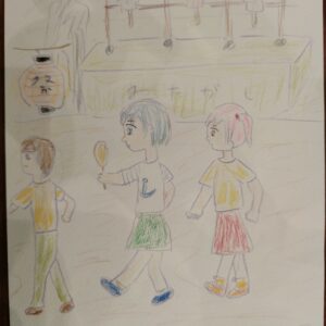 手描きイラスト のおすすめ作品・人気作家 女の子お祭りイラスト お祭り インテリア絵画 アート