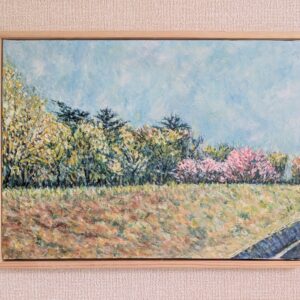 油絵 のおすすめ作品・人気作家 森 春 自然 桜 風景画 『春の森2(Forest in Spring 2)』 インテリア絵画 アート