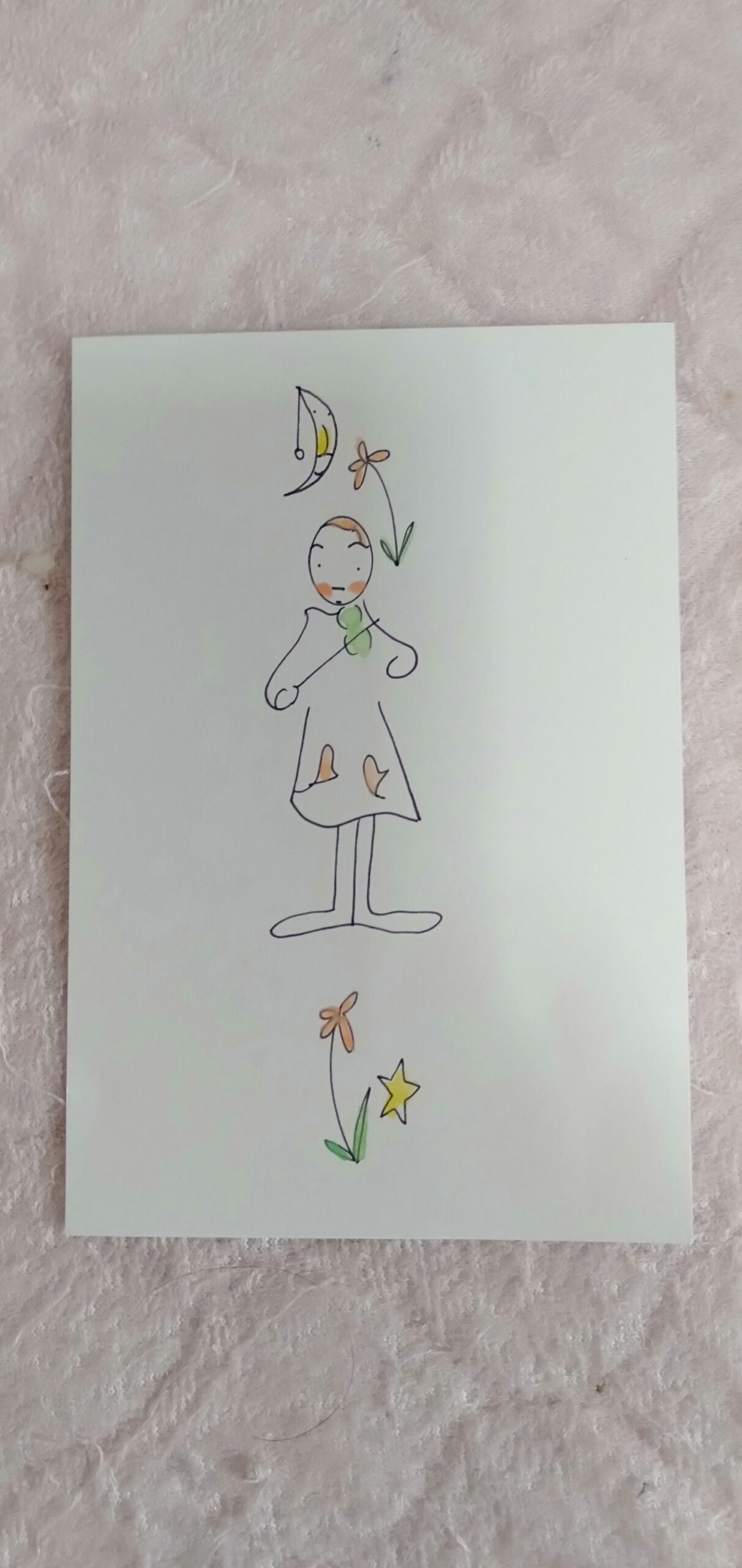 バイオリンをひくこども | にらづかかずこ ｜インテリア絵画 アートの 