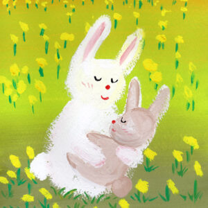 ポストカード の人気おすすめ通販 うさぎイラストポストカード桜菜の花春おひるね おひるね(ポストカード) インテリア絵画 アート