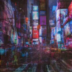 絵画 のおすすめ作品・人気作家 mixedmedia NewYork NY タイムズスクエア ニューヨーク New York, Times square インテリア絵画 アート