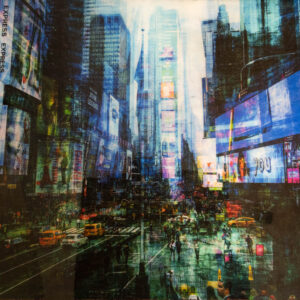 絵画 のおすすめ作品・人気作家 mixedmedia NewYork NY タイムズスクエア ニューヨーク New York, Times square インテリア絵画 アート