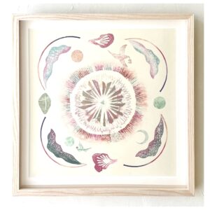 版画 のおすすめ作品・人気作家 おしゃれ パステル 幾何学模様 版画 響きあう命 #1　Resonating lives #1 インテリア絵画 アート