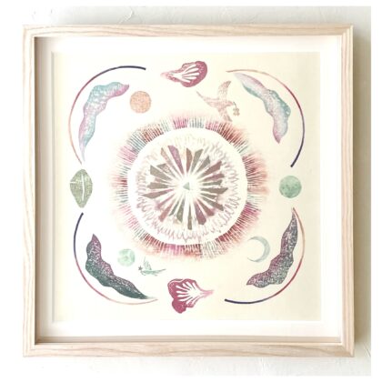 版画 のおすすめ作品・人気作家 おしゃれ パステル 幾何学模様 版画 響きあう命 #1　Resonating lives #1 インテリア絵画 アート