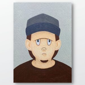 絵画 のおすすめ作品・人気作家 アクリル 人物 赤 インテリア キャラクター グレー ポップアート 現代アート Untitled インテリア絵画 アート