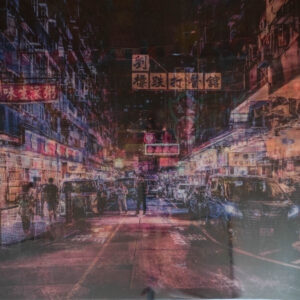 絵画 のおすすめ作品・人気作家 HongKong mixedmedia 街 香港 Hong Kong インテリア絵画 アート